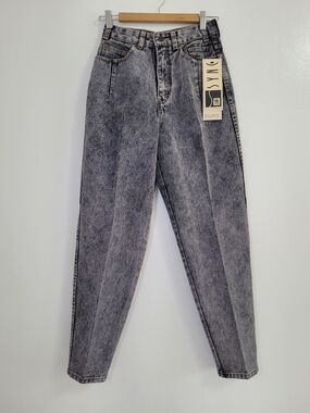 Vintage Sync by Unionbay Euro Acid Wash High Rise Tapered Jeans BNWT Size 6
